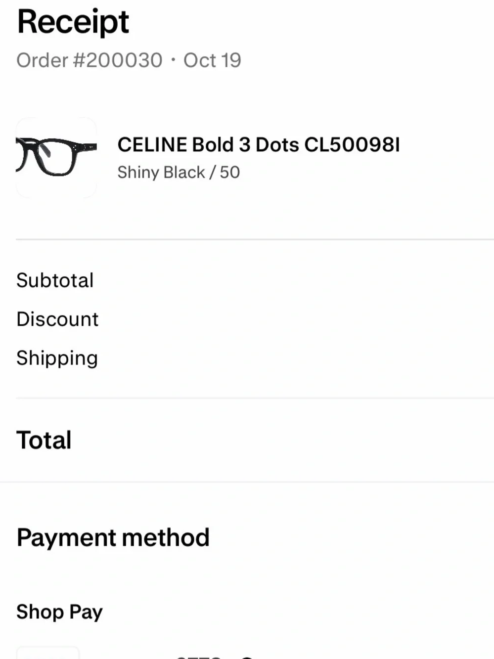 Celine Optical Prescription Glasses